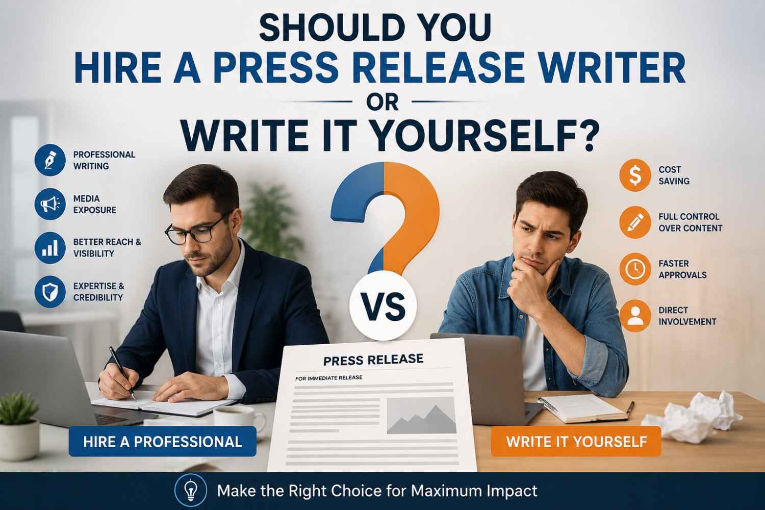 Should You Hire a Press Release Writer or Write It Yourself