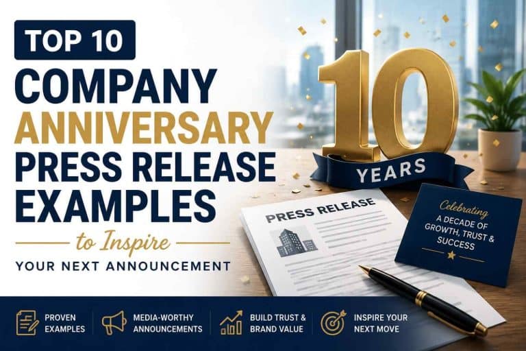Top 10 Company Anniversary Press Release Examples to Inspire Your Next Announcement