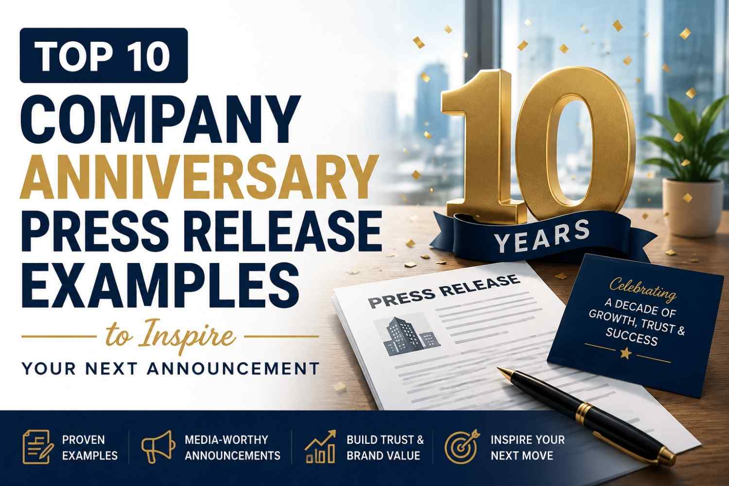 Top 10 Company Anniversary Press Release Examples to Inspire Your Next Announcement