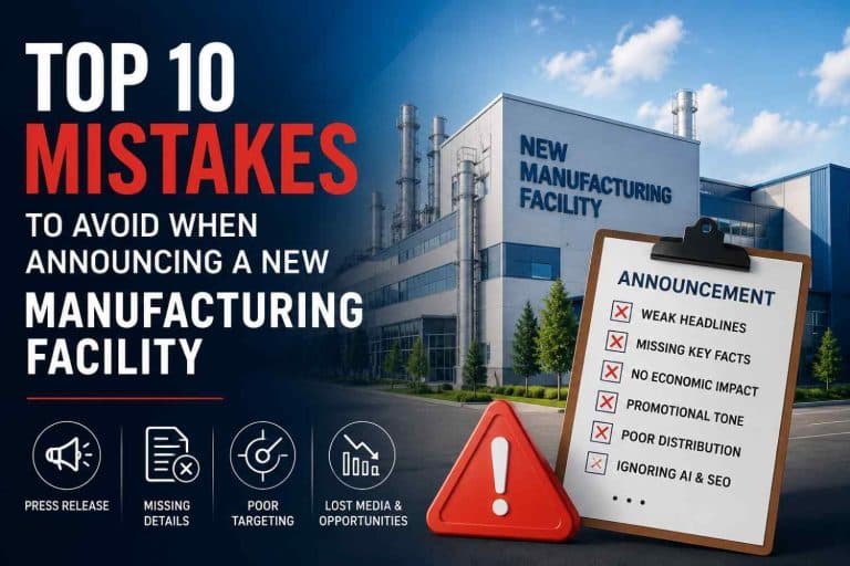 Top 10 Mistakes to Avoid When Announcing a New Manufacturing Facility