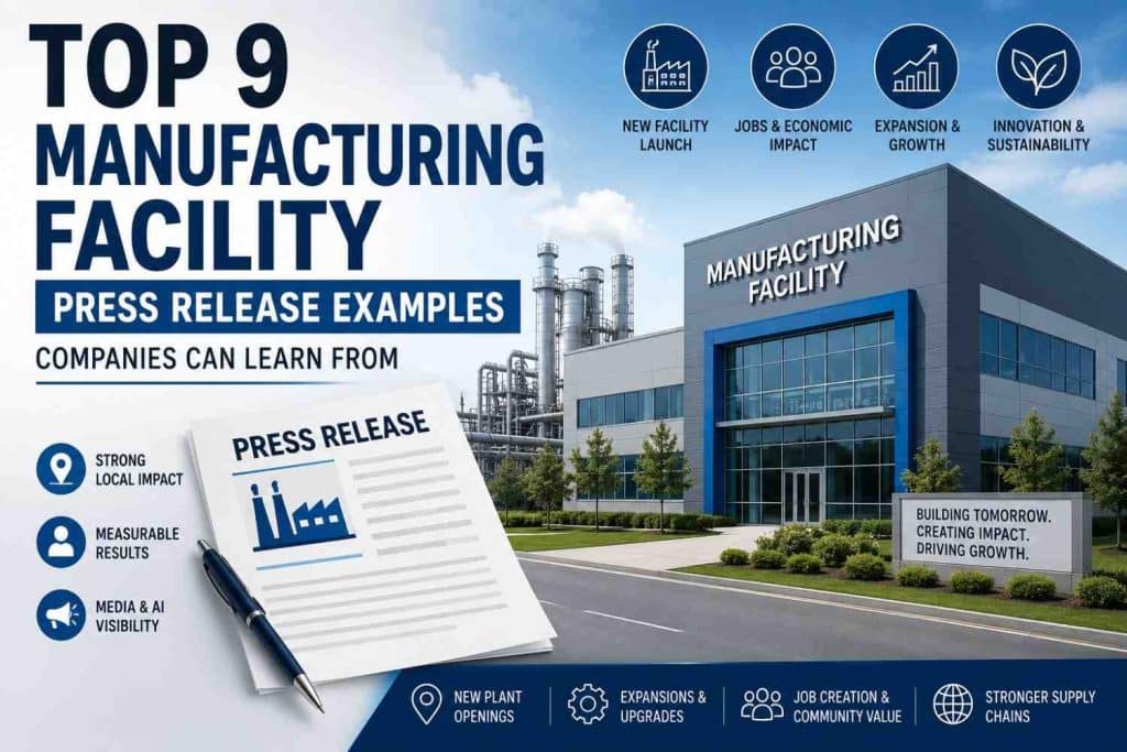 Top 9 Manufacturing Facility Press Release Examples Companies Can Learn From