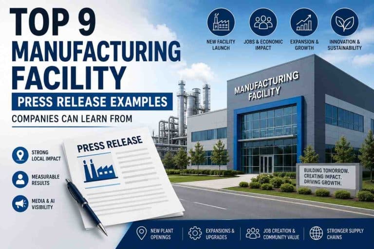 Top 9 Manufacturing Facility Press Release Examples Companies Can Learn From