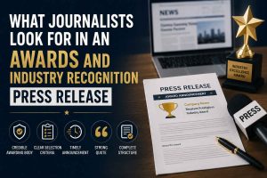 What Journalists Look for in an Awards and Industry Recognition Press Release