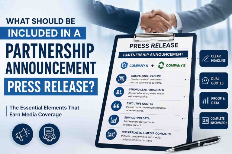 What Should Be Included in a Partnership Announcement Press Release