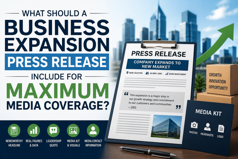 What Should a Business Expansion Press Release Include for Maximum Media Coverage