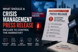 What Should a Crisis Management Press Release Include to Control the Narrative
