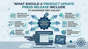 What Should a Product Update Press Release Include to Maximise SEO Value