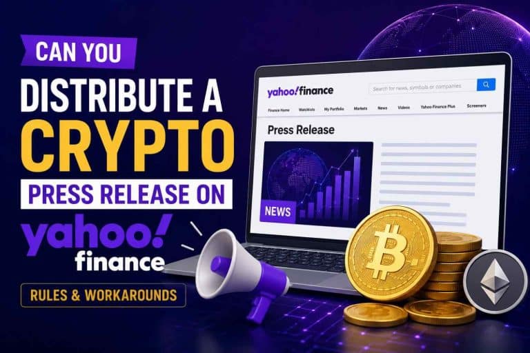Can You Distribute a Crypto Press Release on Yahoo Finance Rules & Workarounds