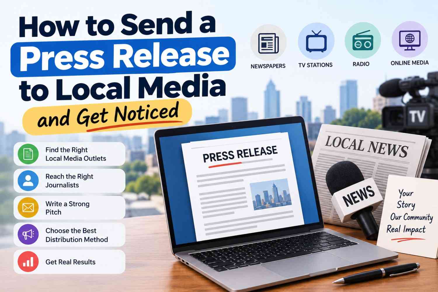 How to Send a Press Release to Local Media and Get Noticed