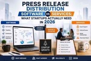 Press Release Distribution Software vs Services What Startups Actually Need in 2026