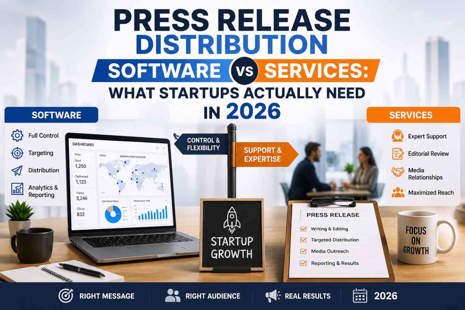 Press Release Distribution Software vs Services What Startups Actually Need in 2026