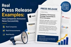Real Press Release Examples How Companies Announce News Successfully