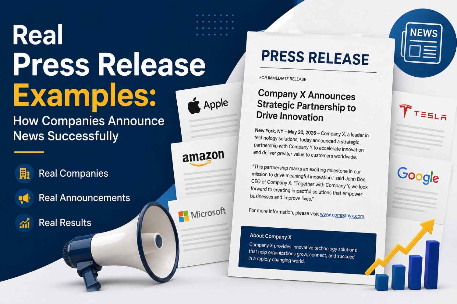 Real Press Release Examples How Companies Announce News Successfully