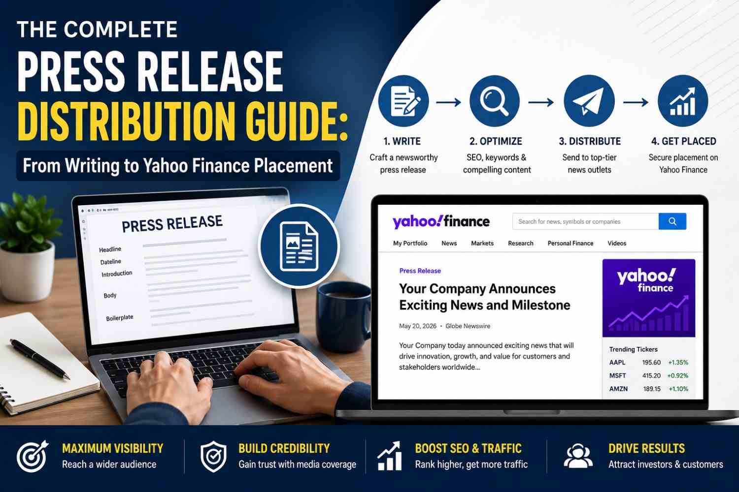 The Complete Press Release Distribution Guide From Writing to Yahoo Finance Placement