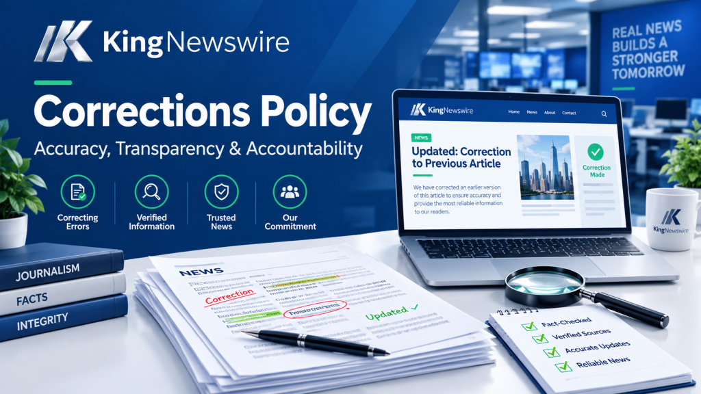 corrections policy of KingNewswire